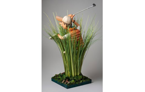 Bild 3 - Golfer in the rough - Golfeur rough