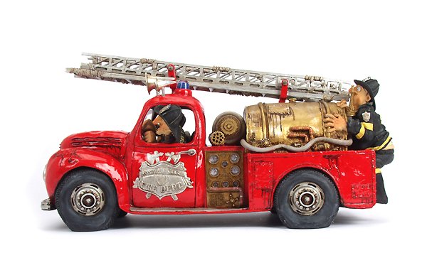 Bild 1 - Feuerwehrauto - The Fire Engine - Les Pompiers