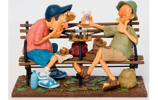 Bild 1 - Schachspieler central park